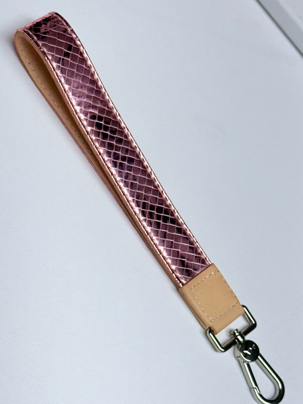 Consuela Iridescent Pink Wristlet Strap - Picture 2 of 5